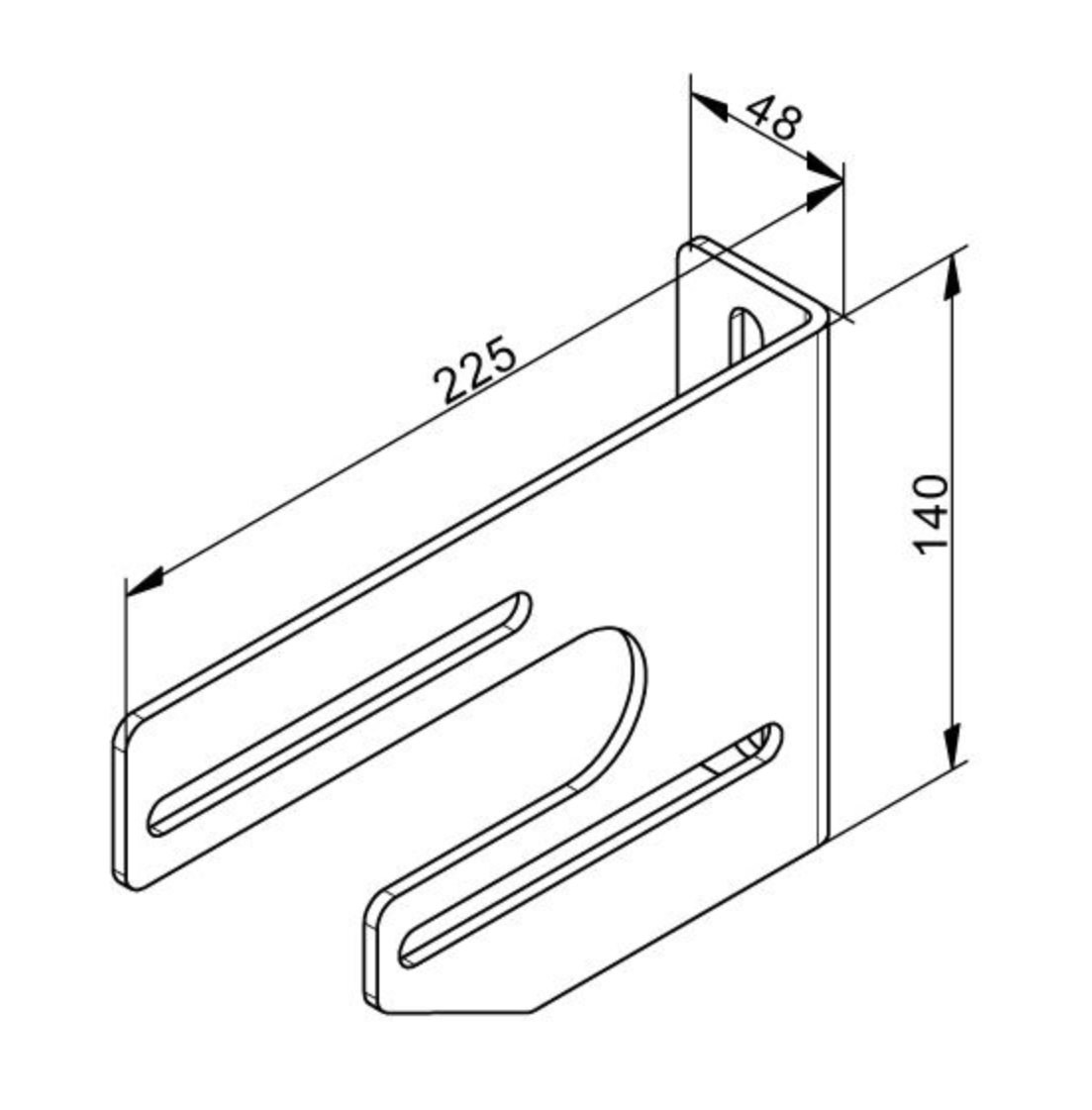 Mittlere Lagerkonsole USA8L