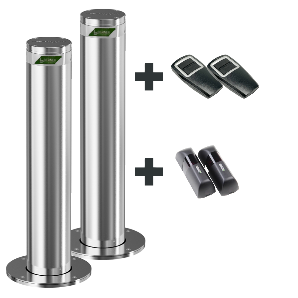 Berner Versenkbarer Poller DP600GO Set