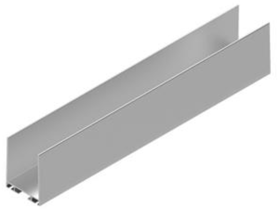 Umfassungsprofil  Alu Topsektion eloxiert
