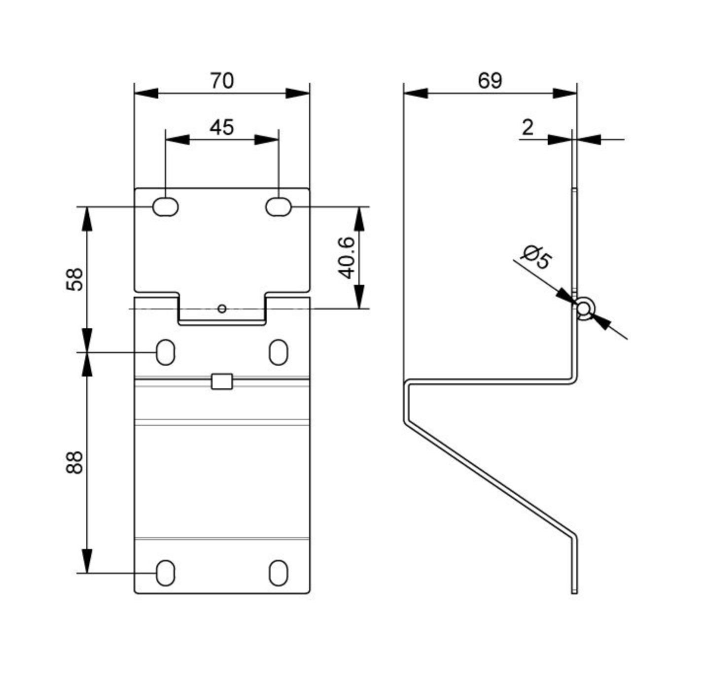 Seitenscharnier 420CZN10R