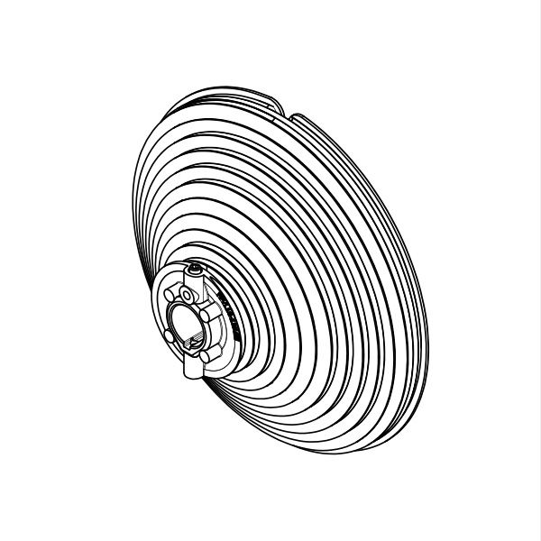 Seiltrommel vertikales System Aluminium 1-1/4" Länge: 105mm