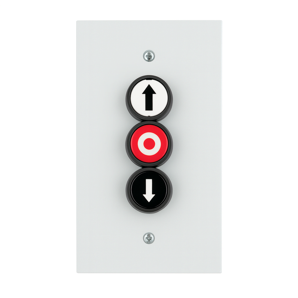 Unterputz 3-fach Drucktaster AUF-STOP-ZU