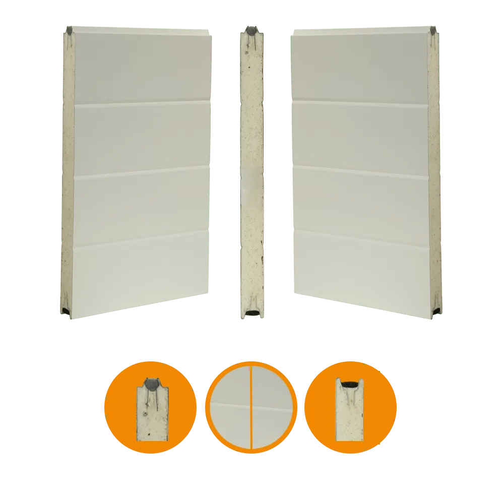 Torsektion 40×488mm glatt/glatt