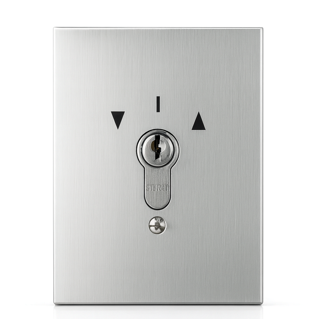 Unterputz Schlüsselschalter zweiseitig tastend