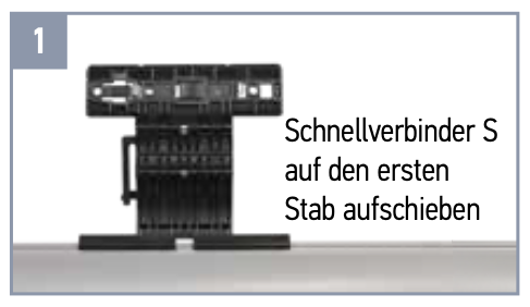 Somfy Schnellverbinder S 2-gliedrig für Welle SW50/60