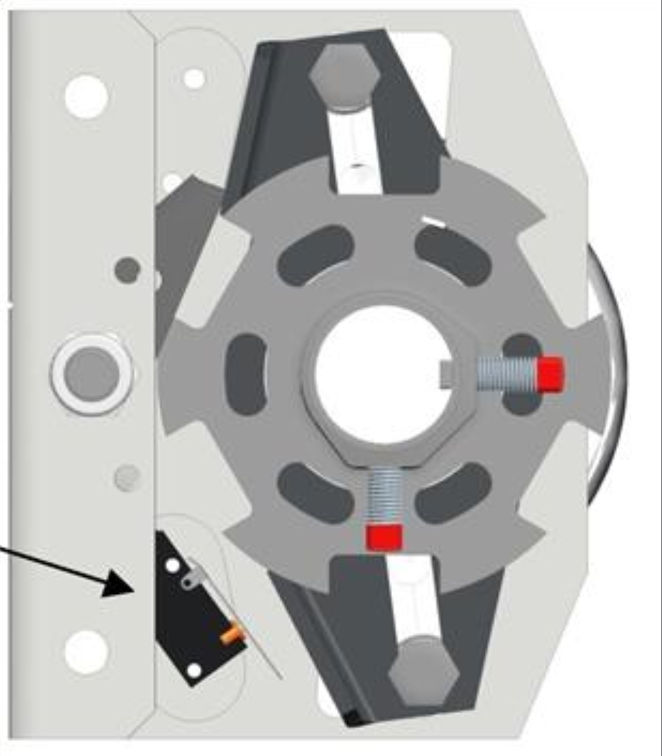 Federbruchsicherung 1 1/4" Links IND inkl. Mikroschalter